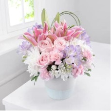 Adorable Pink Flower Pot